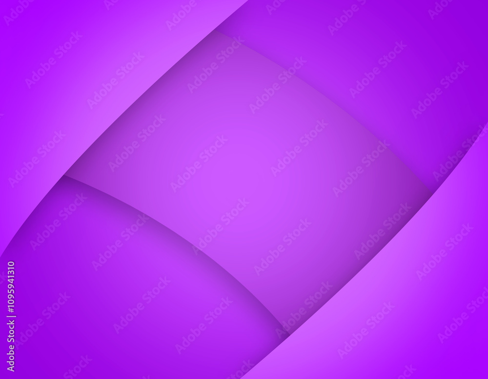 Fototapeta premium Stylish Purple Ribbon on Gradient Background