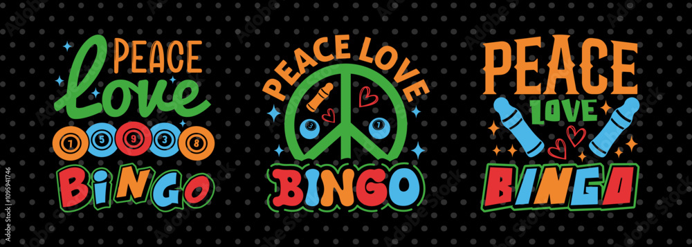Peace Love Bingo SVG Bingo Game Bundle Crazy Bingo gifts Bingo Quotes Design Peace Love Bingo SVG Bingo Game Bundle Crazy Bingo gifts Bingo Quotes Design