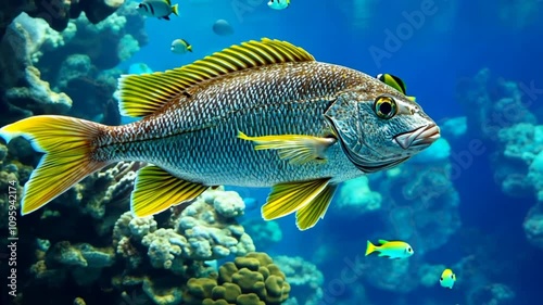Bioacoustic fish monitoring using sound to track and protect fish species in the ocean.