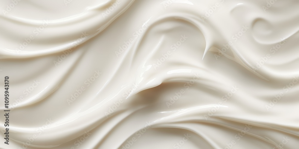 Luxurious White Lotion with Creamy Texture Ideal for Beauty and Skincare, Close-up View of Silky Smooth Surface Perfect for Product Display and Marketing Luxurious White Lotion with Creamy Texture Ideal for Beauty and Skincare, Close-up View of Silky Smooth Surface Perfect for Product Display and Marketing