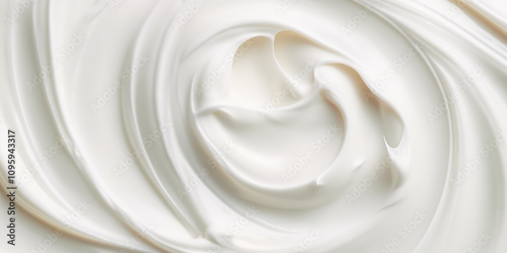 Smooth and Creamy White Lotion Texture Perfect for Beauty and Skincare Projects Emphasizing Hydration, Softness, and Nourishment for Skin