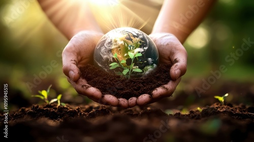 Earth in Hands: Symbol of Environmental Care