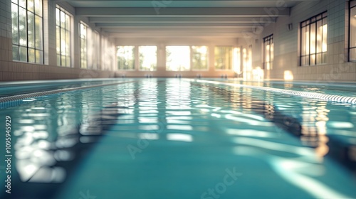 Indoor Swimming Pool Sunlight Through Windows