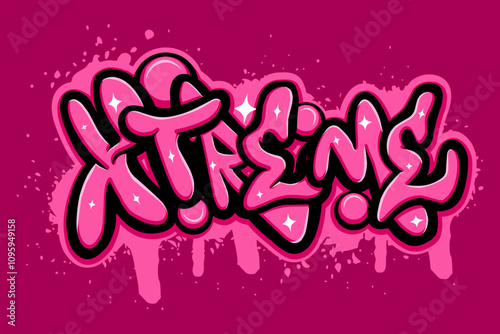 xtreme graffiti lettering typography art