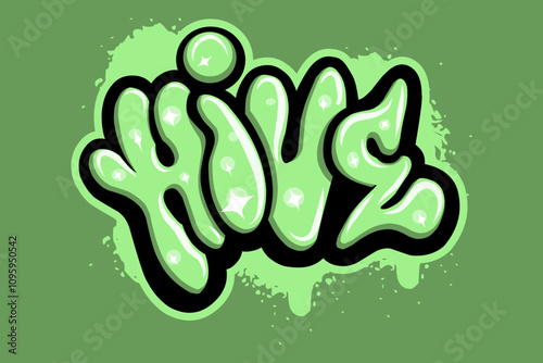 hive graffiti lettering typography art
