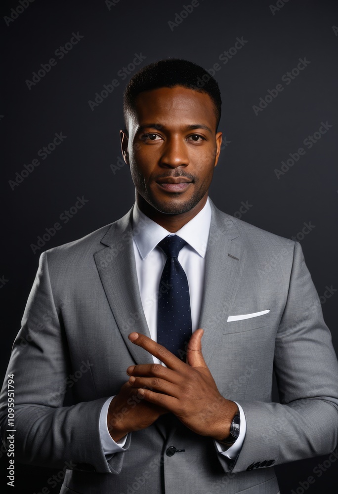 professional man, wearing grey suit, dark tie, confident pose, studio lighting, dark background, formal attire, business portrait, serious expression
professional man, wearing grey suit, dark tie, confident pose, studio lighting, dark background, formal attire, business portrait, serious expression