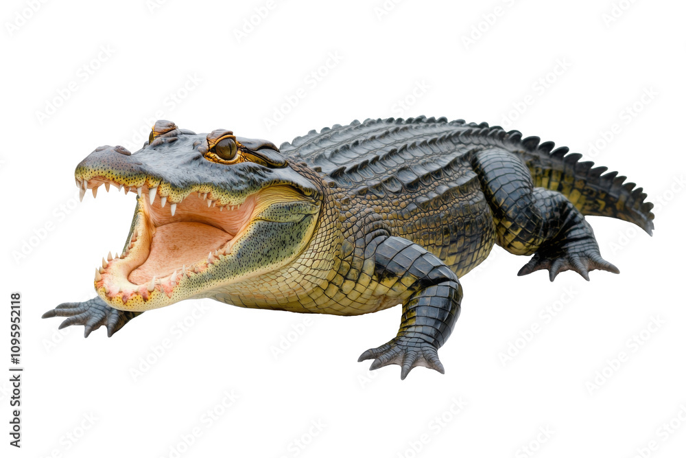 crocodile on a transparant background, PNG, Generative Ai crocodile on a transparant background, PNG, Generative Ai
