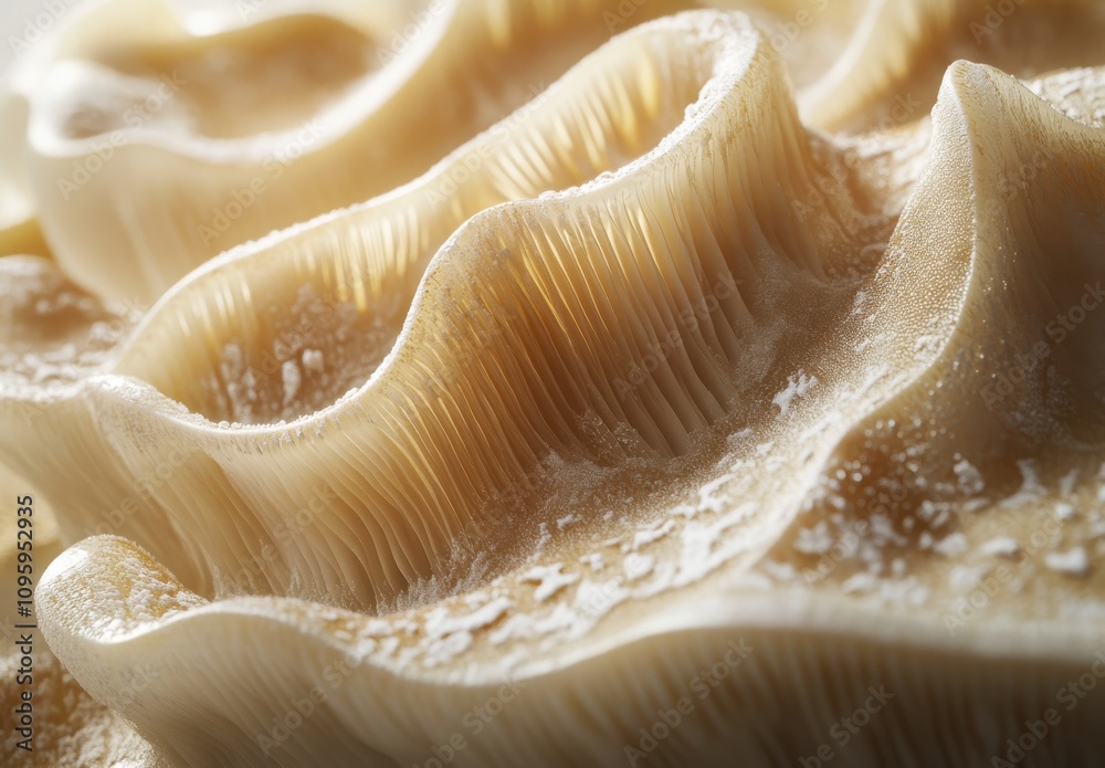 Close-Up View of Intricate Patterns and Textures on a Natural Seashell, Showcasing the Beautiful Curvature and Natural Colors of Marine Life Close-Up View of Intricate Patterns and Textures on a Natural Seashell, Showcasing the Beautiful Curvature and Natural Colors of Marine Life