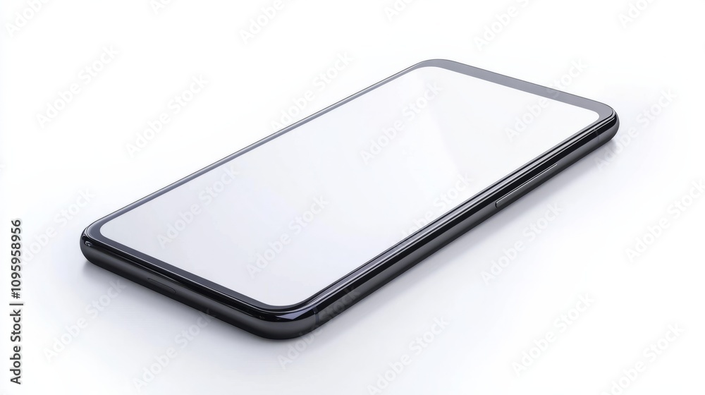 A smartphone with a matte finish, blank display, isolated on white background for an app showcase --ar 16:9 --v 6.1 Job ID: 8565e3c0-2c96-41d0-8c20-67dec34fd5c6