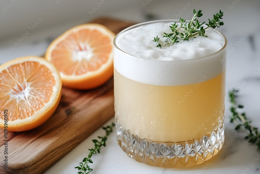 dessert with orange juice dessert with orange juice