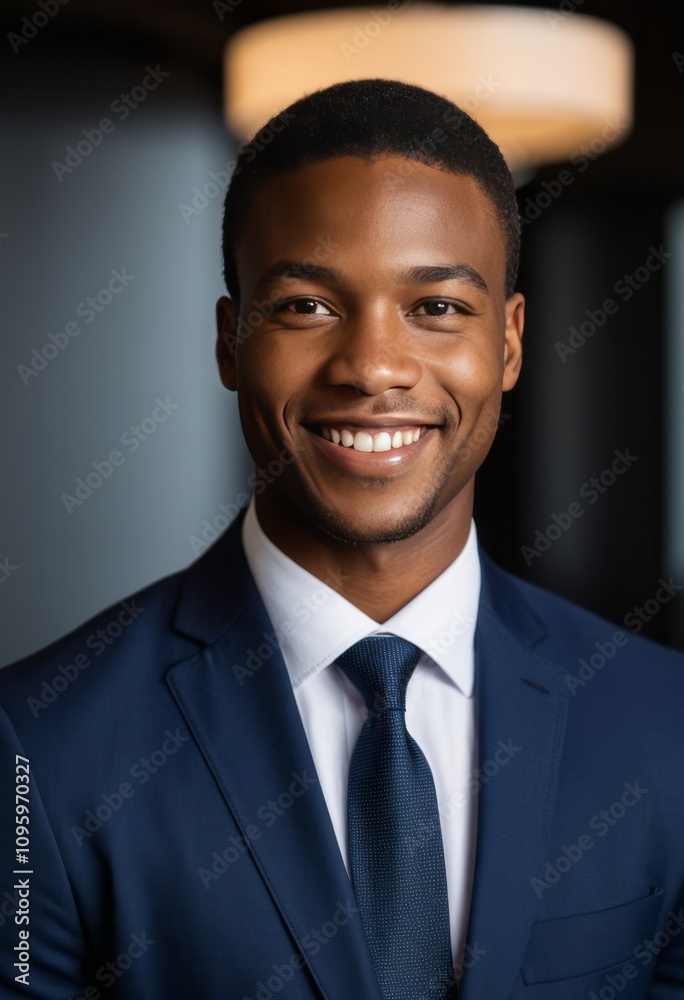 Smiling confident african american young businessman portrait black businessman portrait Ultra realistic Photorealistic hyperdetailed photography soft light head and shoulders portrait cover Smiling confident african american young businessman portrait black businessman portrait Ultra realistic Photorealistic hyperdetailed photography soft light head and shoulders portrait cover