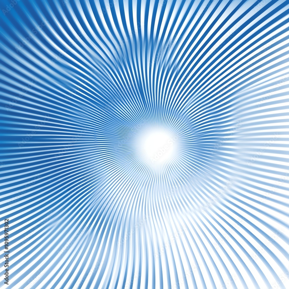 Abstract blue and white spiral pattern with light, creating a dynamic visual effect. Abstract blue and white spiral pattern with light, creating a dynamic visual effect.