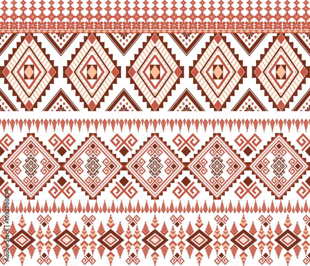 Navajo tribal vector seamless pattern. Native American ornament. Ethnic South Western decor style. Boho geometric ornament. Vector seamless pattern. Mexican blanket,