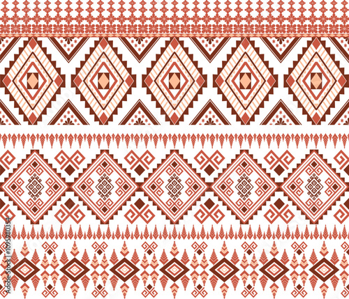 Navajo tribal vector seamless pattern. Native American ornament. Ethnic South Western decor style. Boho geometric ornament. Vector seamless pattern. Mexican blanket,