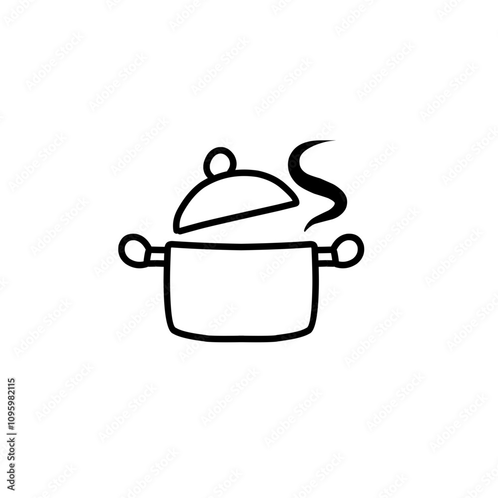 pan kitchen tool line icon pan kitchen tool line icon