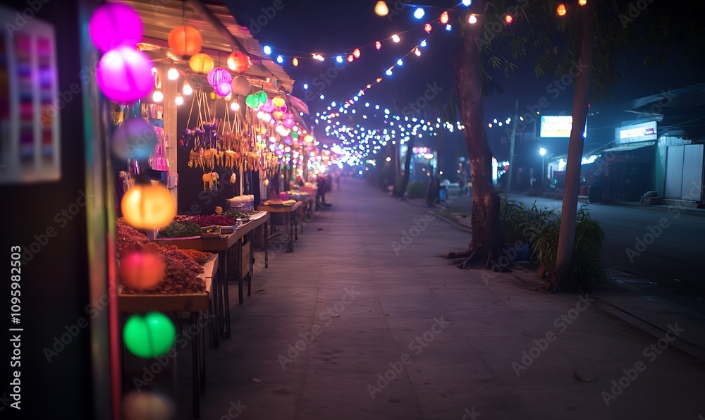 christmas lights in the night