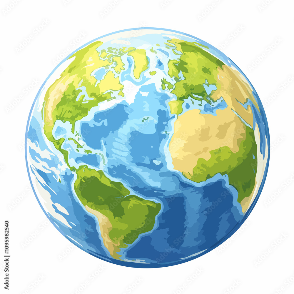 Naklejka premium Global World Earth Map Icon Vector Illustration