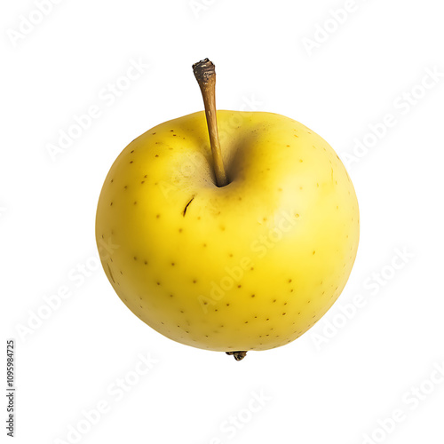 yellow apple isolated on white