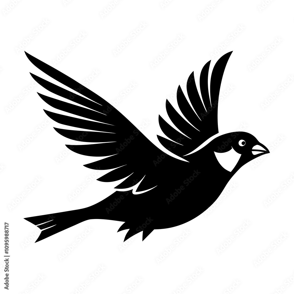 Obraz premium pigeon silhouette vector