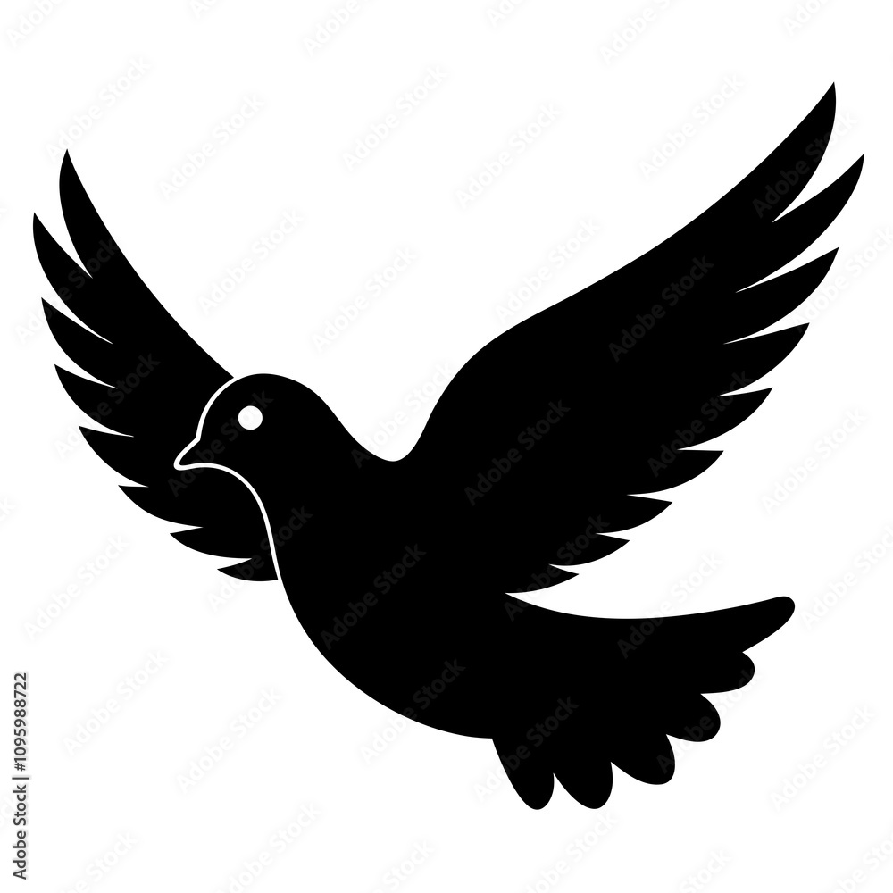 Fototapeta premium dove in flight