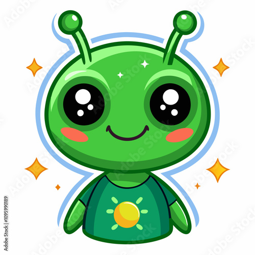 green alien monster