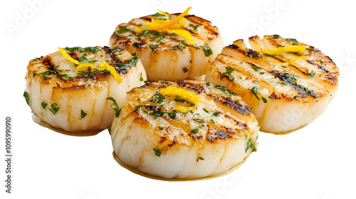 Grilled Scallops with Fresh Herbs and Citrus Zest - A Culinary Delight for Seafood Lovers