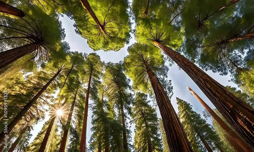 Looking Up at Towering Redwood Trees
Looking Up at Towering Redwood Trees