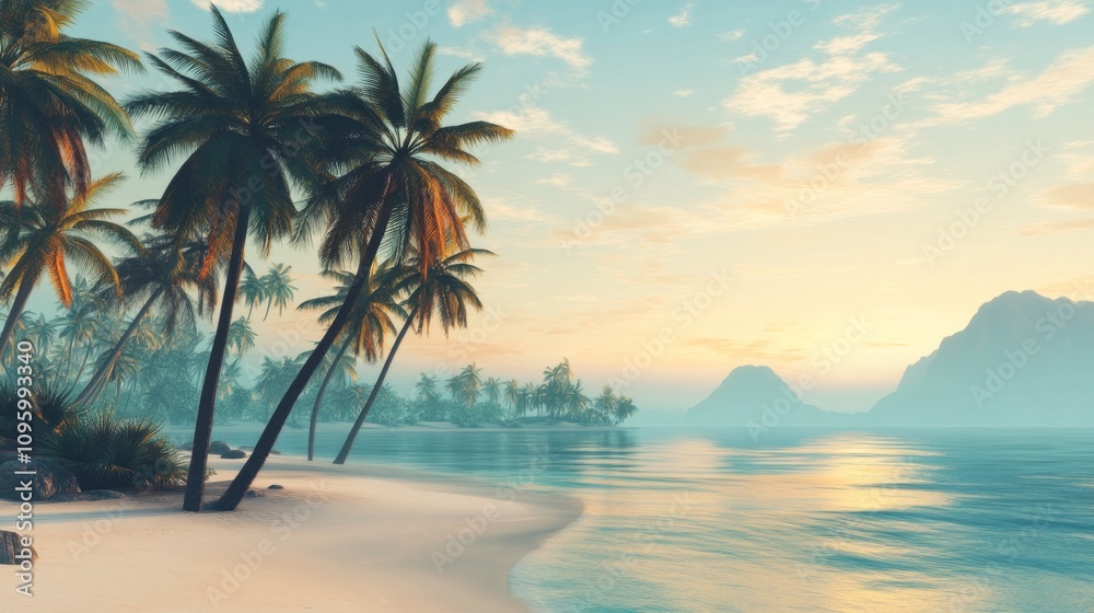 Tranquil beach sunset tropical island nature scene coastal environment serene viewpoint relaxation concept for seo impact Tranquil beach sunset tropical island nature scene coastal environment serene viewpoint relaxation concept for seo impact