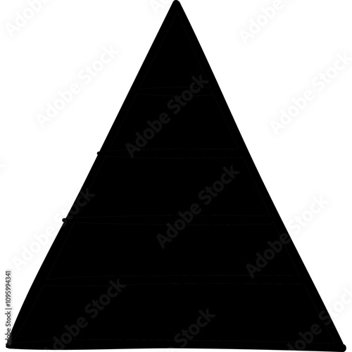 Traingle single vector line icon