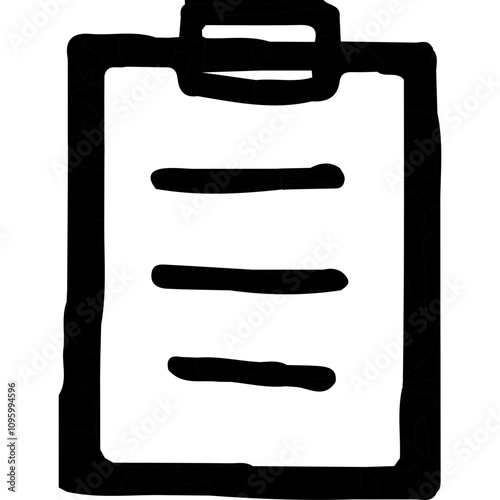 Wallpaper Mural Clipboard single vector line icon Torontodigital.ca