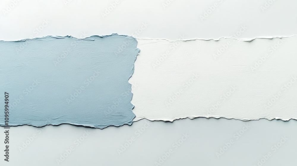 Contrasting Colors in Paper Collage Displaying Texture and Depth with Blue and White Tones for Creative Inspiration and Artistic Expression Contrasting Colors in Paper Collage Displaying Texture and Depth with Blue and White Tones for Creative Inspiration and Artistic Expression