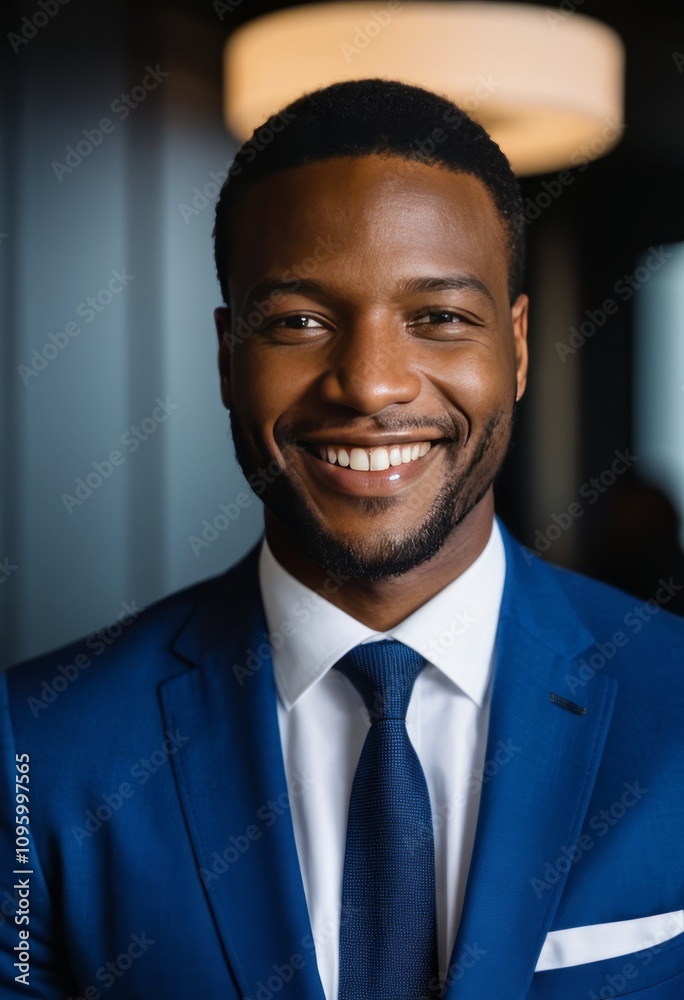 smiling man, blue suit, white shirt, black tie, short hair, well-lit office setting, professional atmosphere, close-up portrait, modern style, blurred background, warm lighting
smiling man, blue suit, white shirt, black tie, short hair, well-lit office setting, professional atmosphere, close-up portrait, modern style, blurred background, warm lighting
