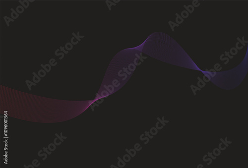 Abstract soundwave background with multi coloured flowing lines design. abstract background. technology background