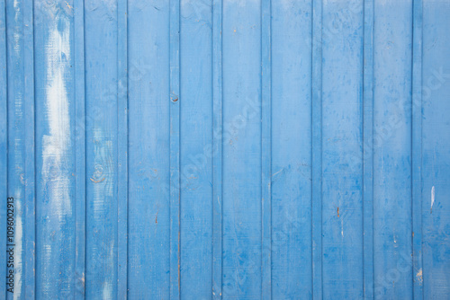 Blue line wall wooden background old planks facade door wood texture