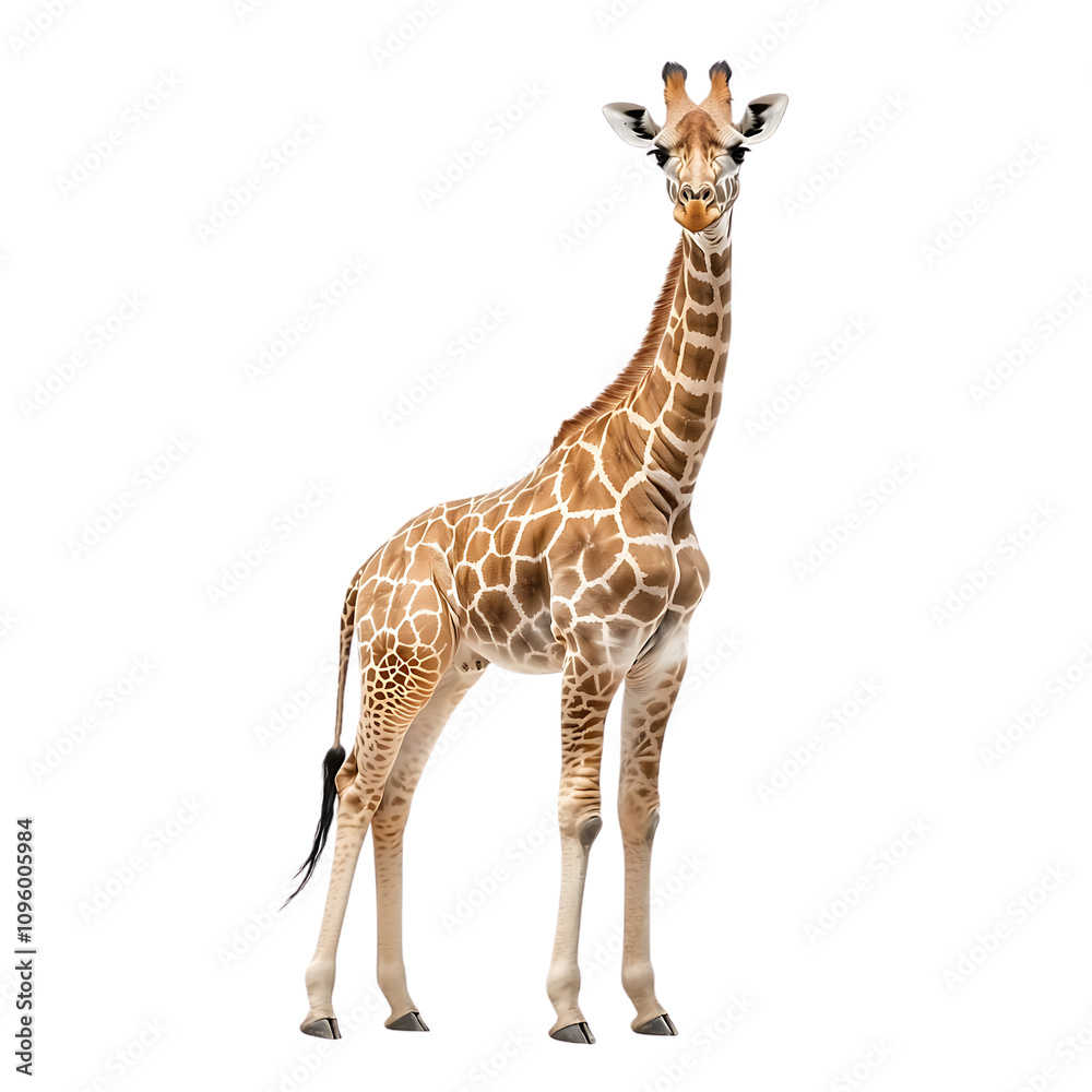 Fototapeta premium Majestic Giraffe Standing Gracefully in Nature