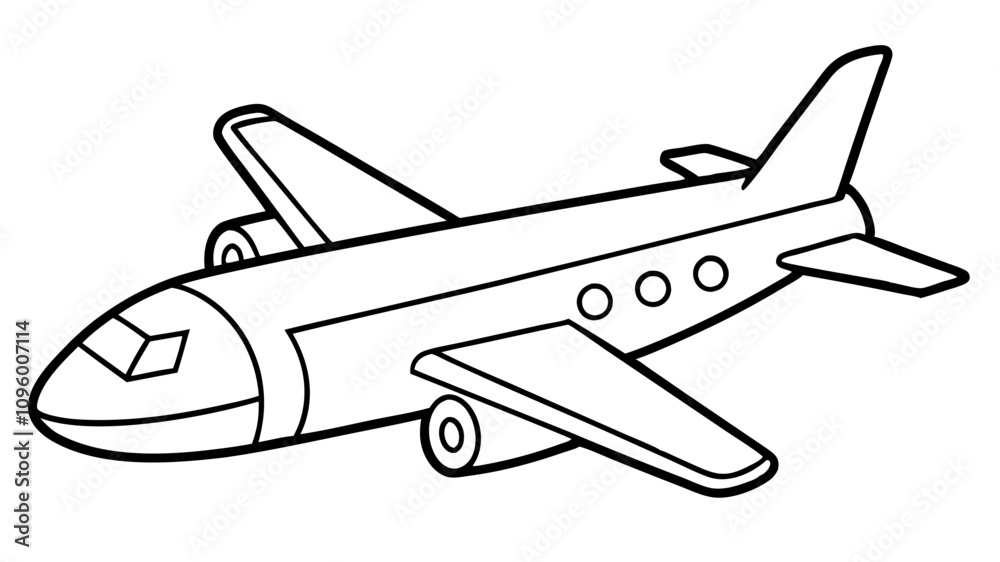 airplane vector illustration line art transparent background airplane vector illustration line art transparent background