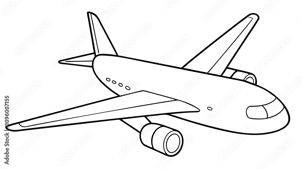 airplane vector illustration line art transparent background airplane vector illustration line art transparent background