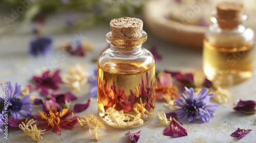 Oil-infused flowers as natural deodorant idea