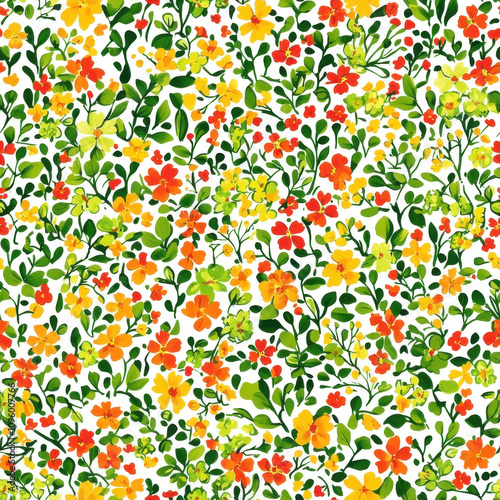 Fresh small floral patterns are as beautiful as elves dancing in the spring breeze.