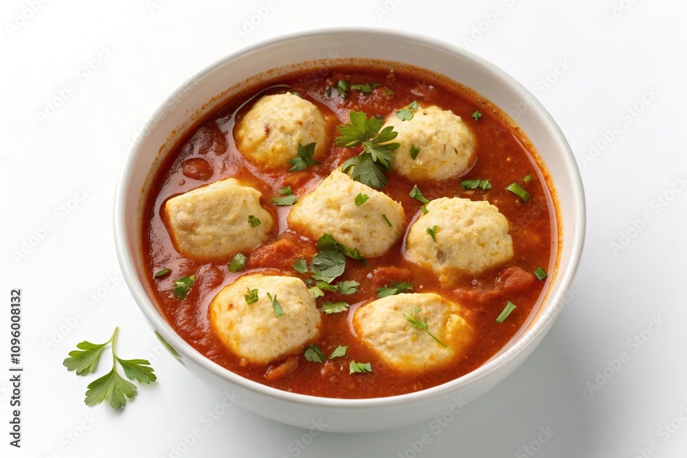 Boiled Cheese Dumplings in Spicy Tomato Broth, boiled cheese dumplings, Indian cuisine, cumin, coriander Boiled Cheese Dumplings in Spicy Tomato Broth, boiled cheese dumplings, Indian cuisine, cumin, coriander