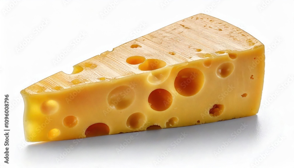 Close-up of Delicious piece of cheese, isolated on white background, isolated on white background Close-up of Delicious piece of cheese, isolated on white background, isolated on white background