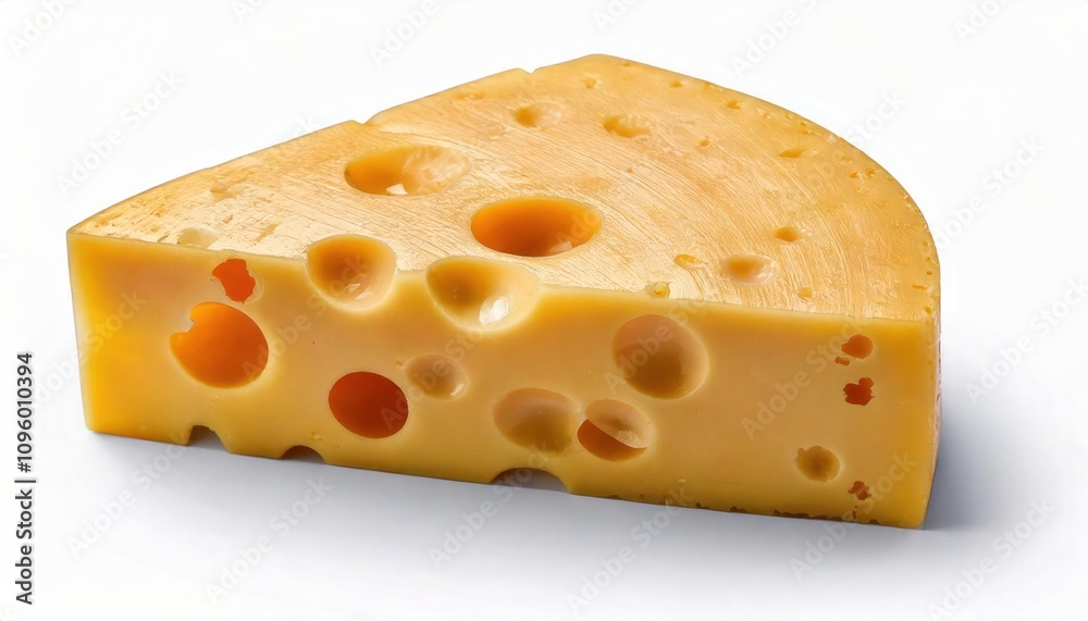 Close-up of Delicious piece of cheese, isolated on white background, isolated on white background Close-up of Delicious piece of cheese, isolated on white background, isolated on white background