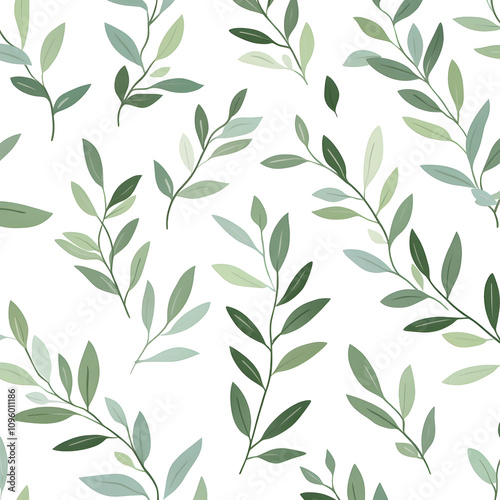 modern 2D doodle cartoon flower concept with open space for text, featuring whimsical floral and leafy elements on crisp white backgrounds.