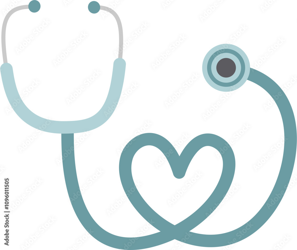 Heart-Shaped Medical Stethoscope Heart-Shaped Medical Stethoscope