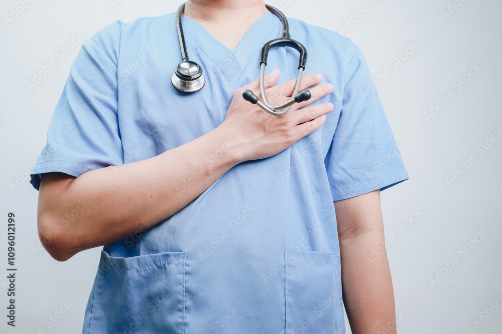 cropped image of a male doctor holding his hand showing comforting gesture cropped image of a male doctor holding his hand showing comforting gesture
