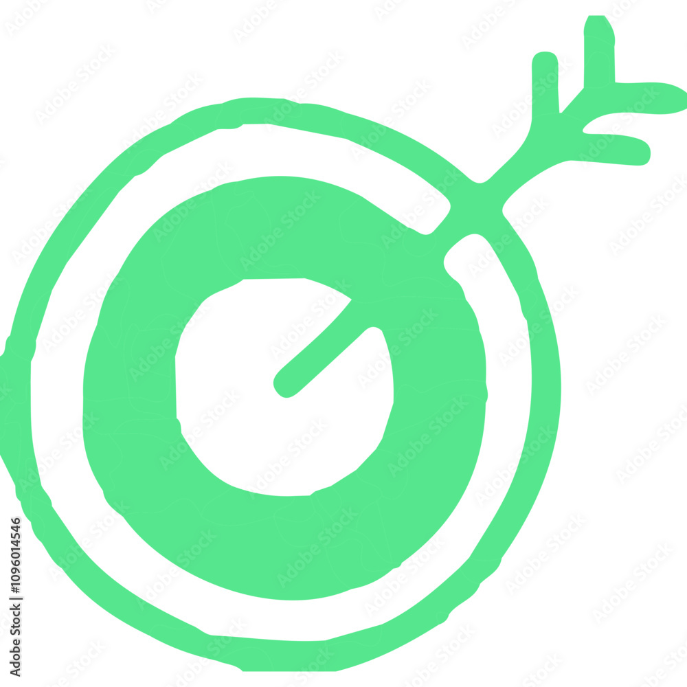 Target single vector line icon Target single vector line icon