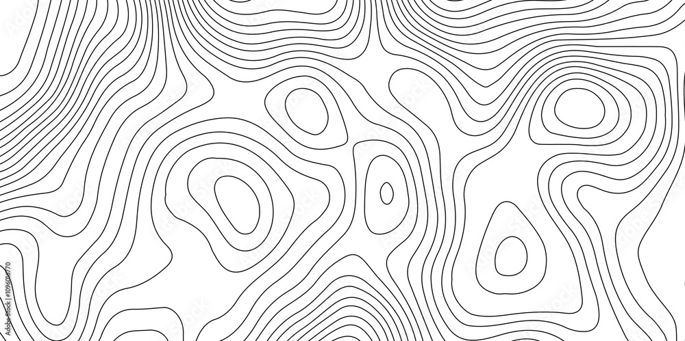 Cartography and geographic mapping the art and science behind Topographic diagrams, contour relief, and vector graphics background design.