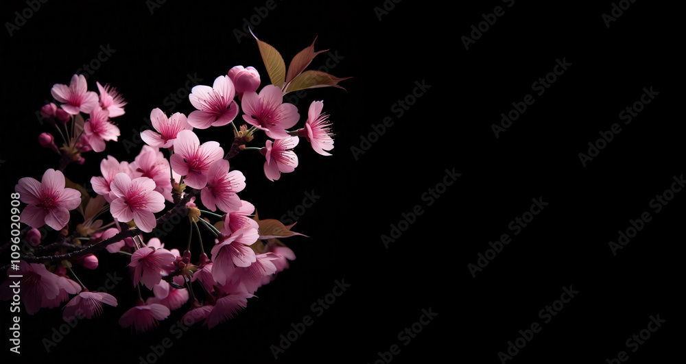 Fototapeta premium Pink and white Cherry blossom