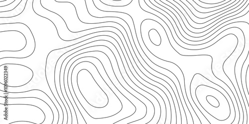 Cartography and geographic mapping the art and science behind Topographic diagrams, contour relief, and vector graphics background design.