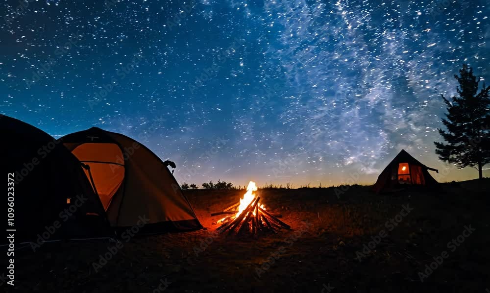 camping under the stars: a captivating time lapse experience camping under the stars: a captivating time lapse experience